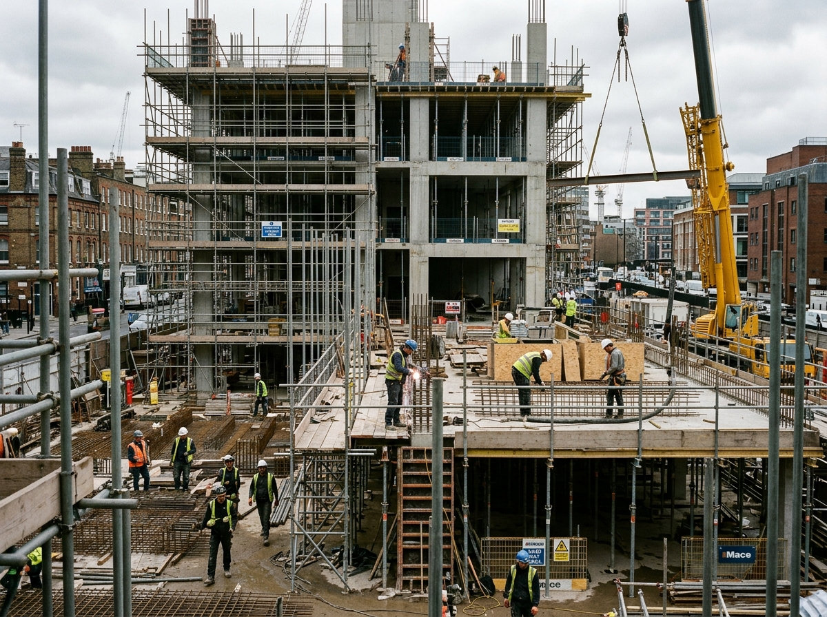 Construction site preview for Bhawan Nirman services
